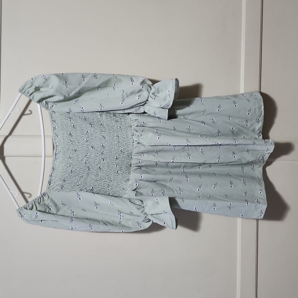 The Night Dress in Mint Floral - Picture 5 of 7